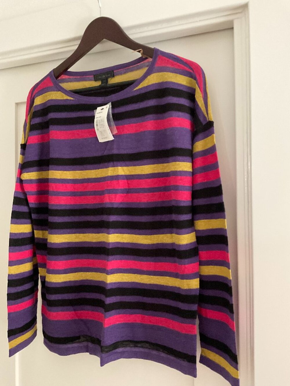 Saks Fifth Ave Silk& Linen top (Large) NWT